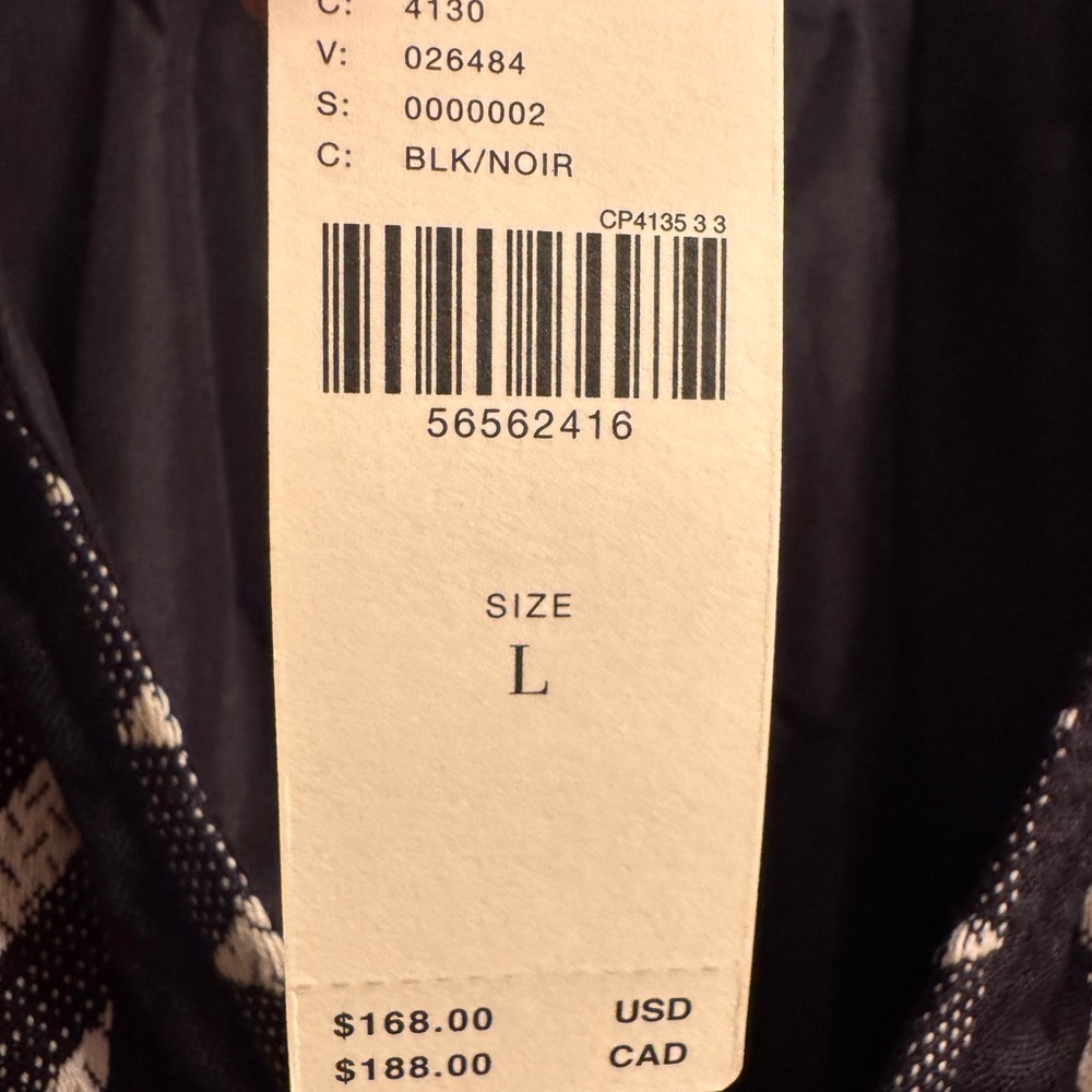 NEW TAGS ON Anthropologie Maeve Black and White Long Sleeve Dress - Picture 4 of 6